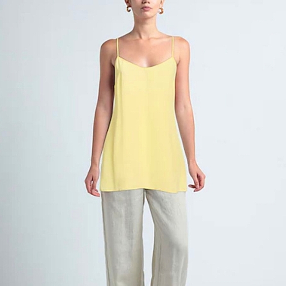 Saloni Camisole Flirty Slip Dress  Lightweight Chartreuse 4 - Picture 1 of 10